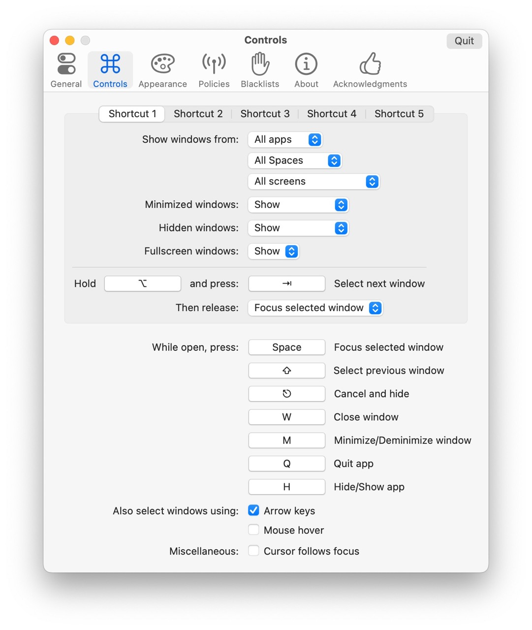 AltTab快捷键设置
